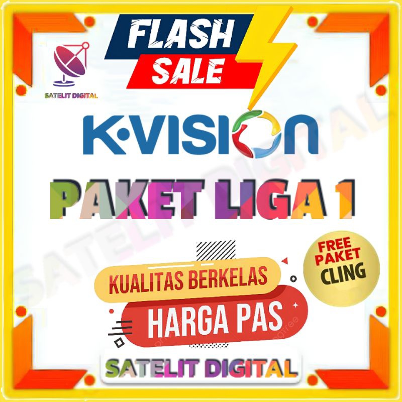 Paket Liga 1 K-Vision Gratis Paket Cling 30 Hari