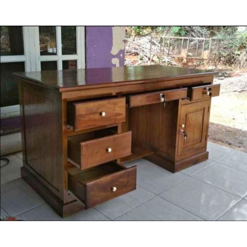 Meja Kantor Kayu Jati Jepara