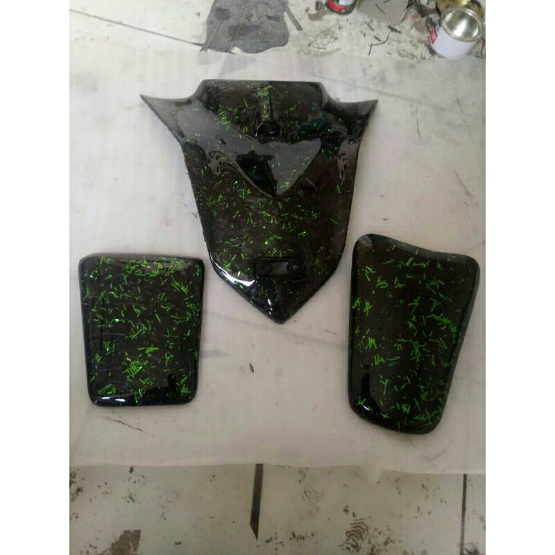 dasi aerox new karbon forged hijau metalic