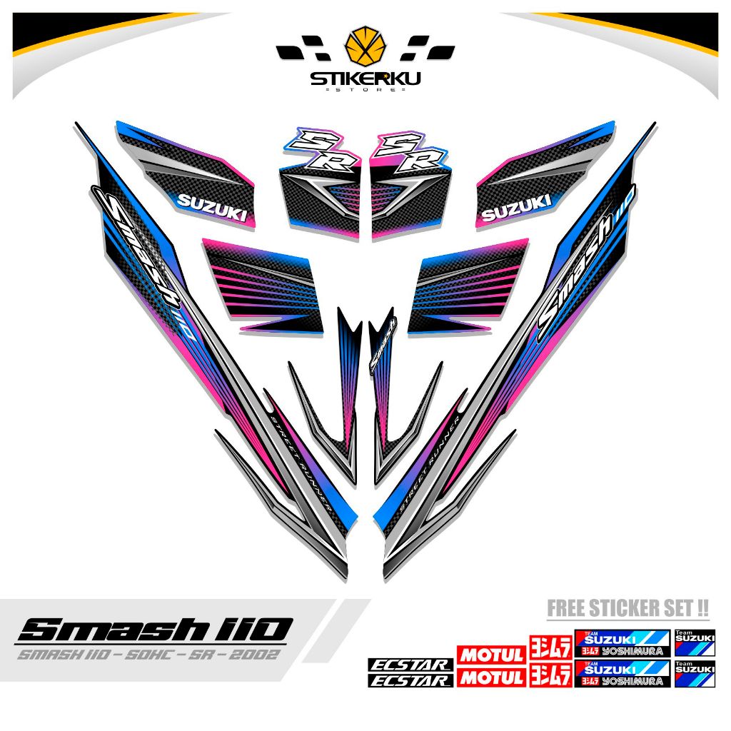 STICKER SMASH 110 R / MTF 11 / STRIPING SMASH 2002 / SETIKER SR / STIKER / STREPING / STIPING / SETR