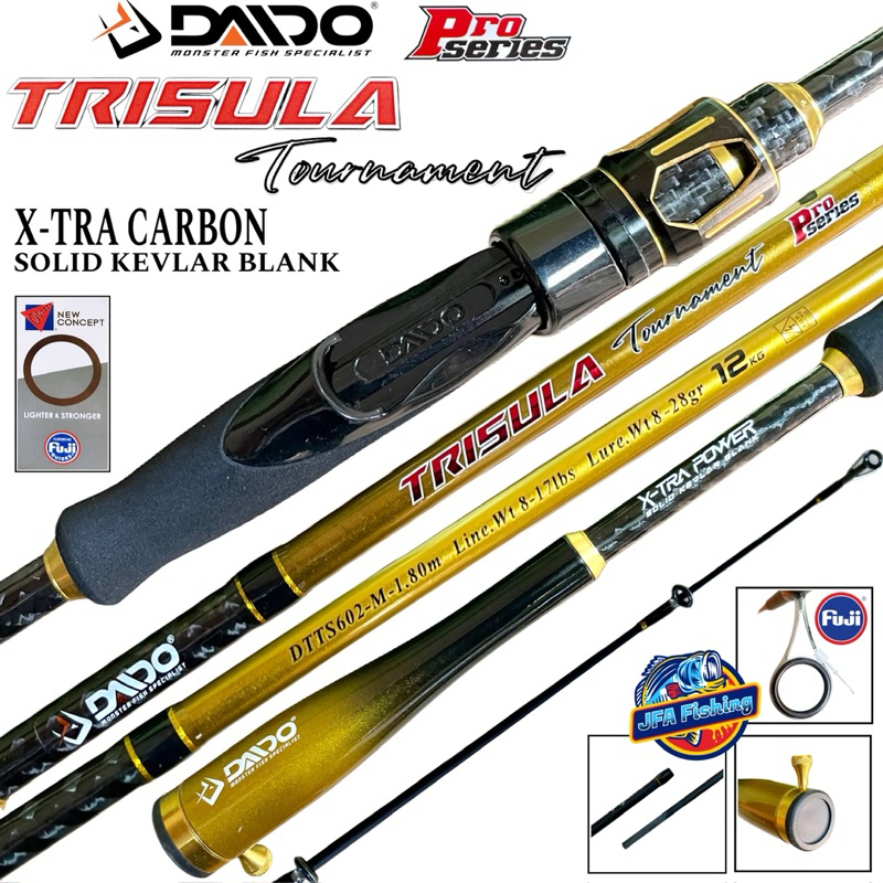 Joran Spinning Rod JS Daido TRISULA Tournament Pro Series 180Cm
