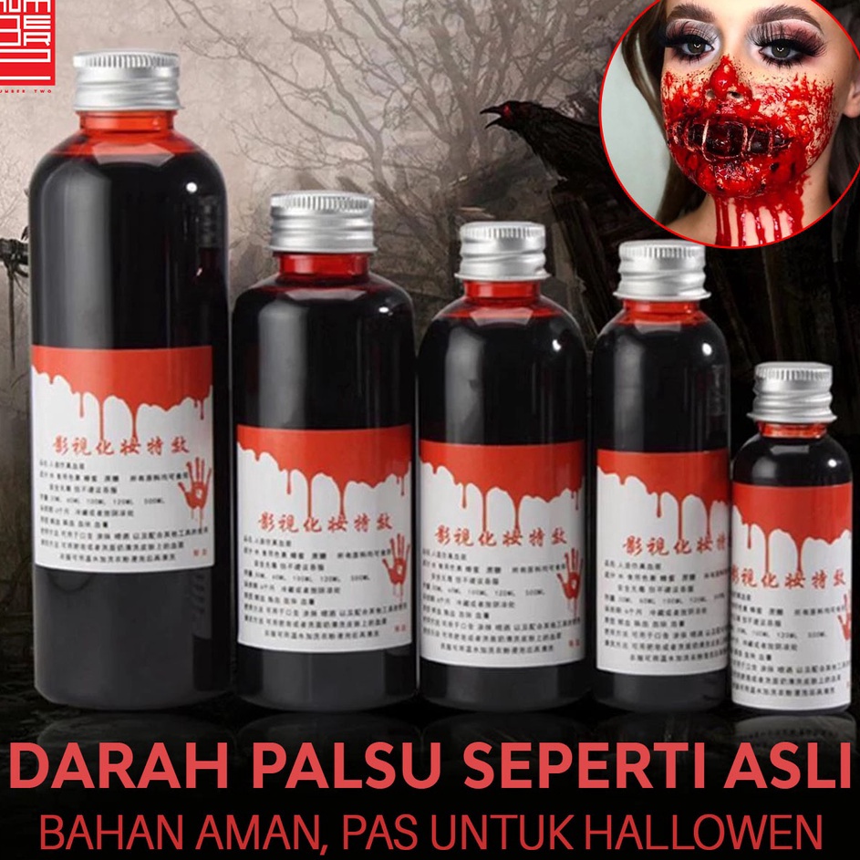 Promo Darah palsu mainan prank aman untuk film fake blood cosplay make up luka pertunjukan halloween