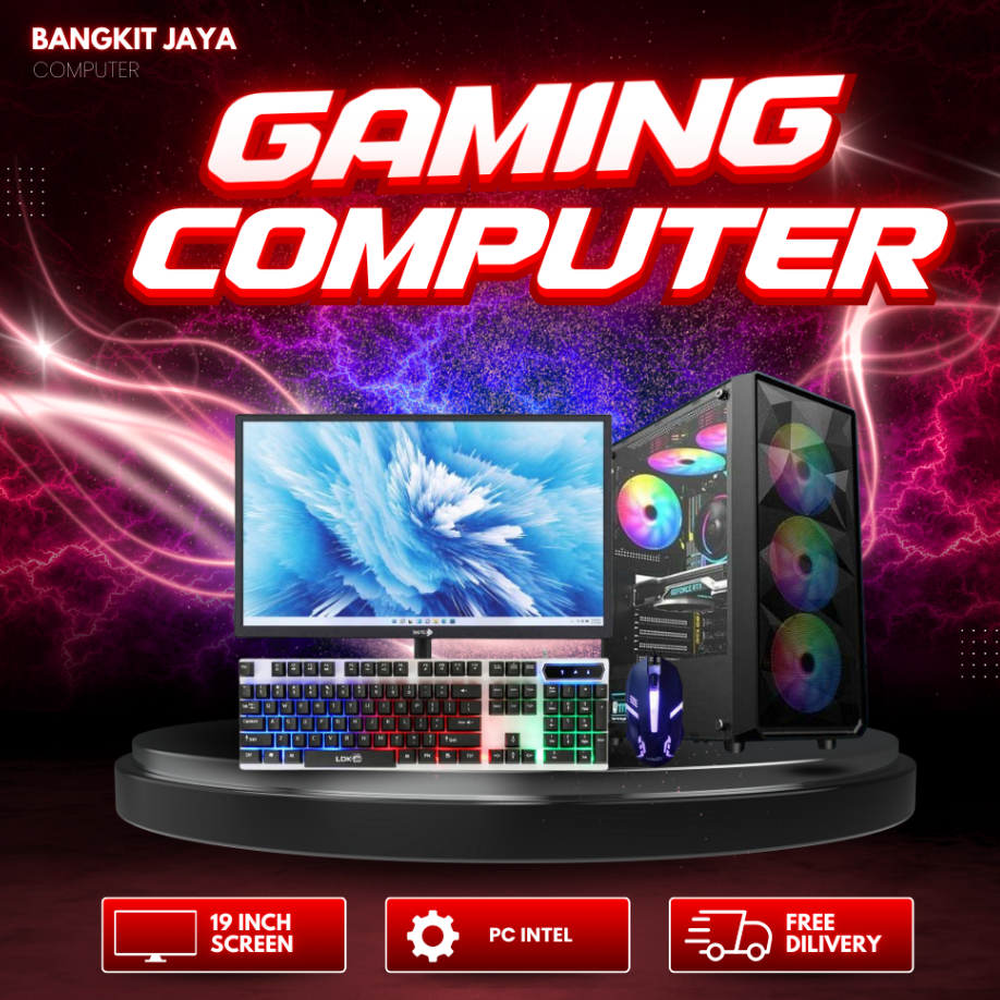 Pc Komputer Rakitan Server Xeon X3440 Ram 16GB HDD SSD Dual LAN - Fullset 19 Inch
