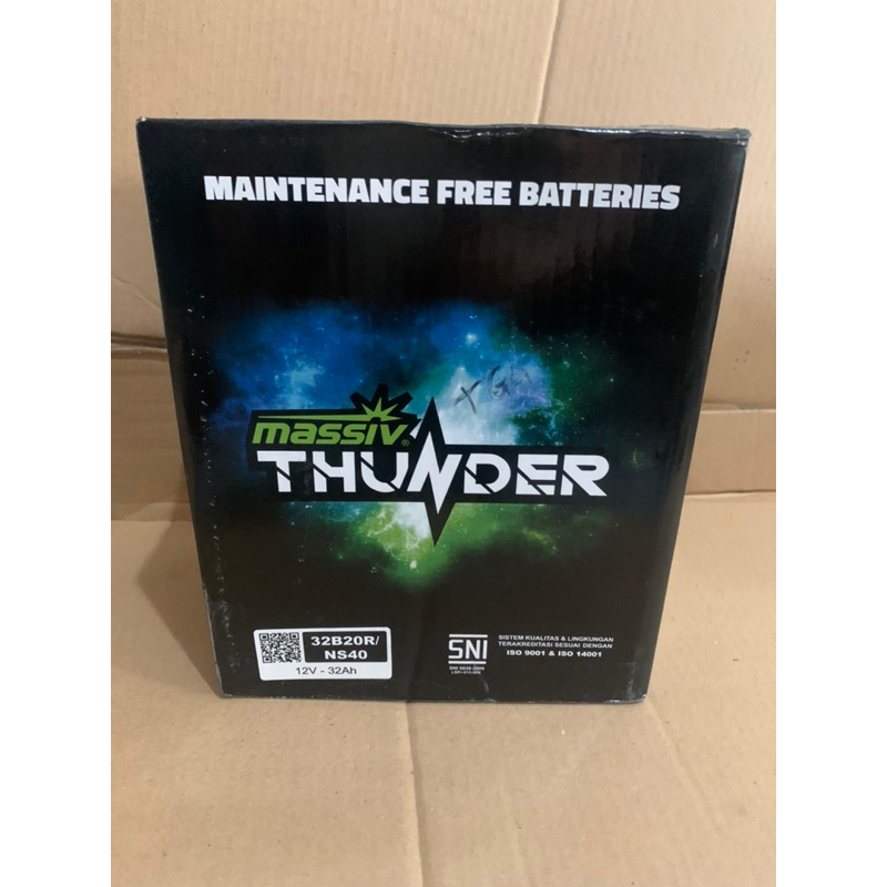 Aki kering Mobil NS40 massive thunder