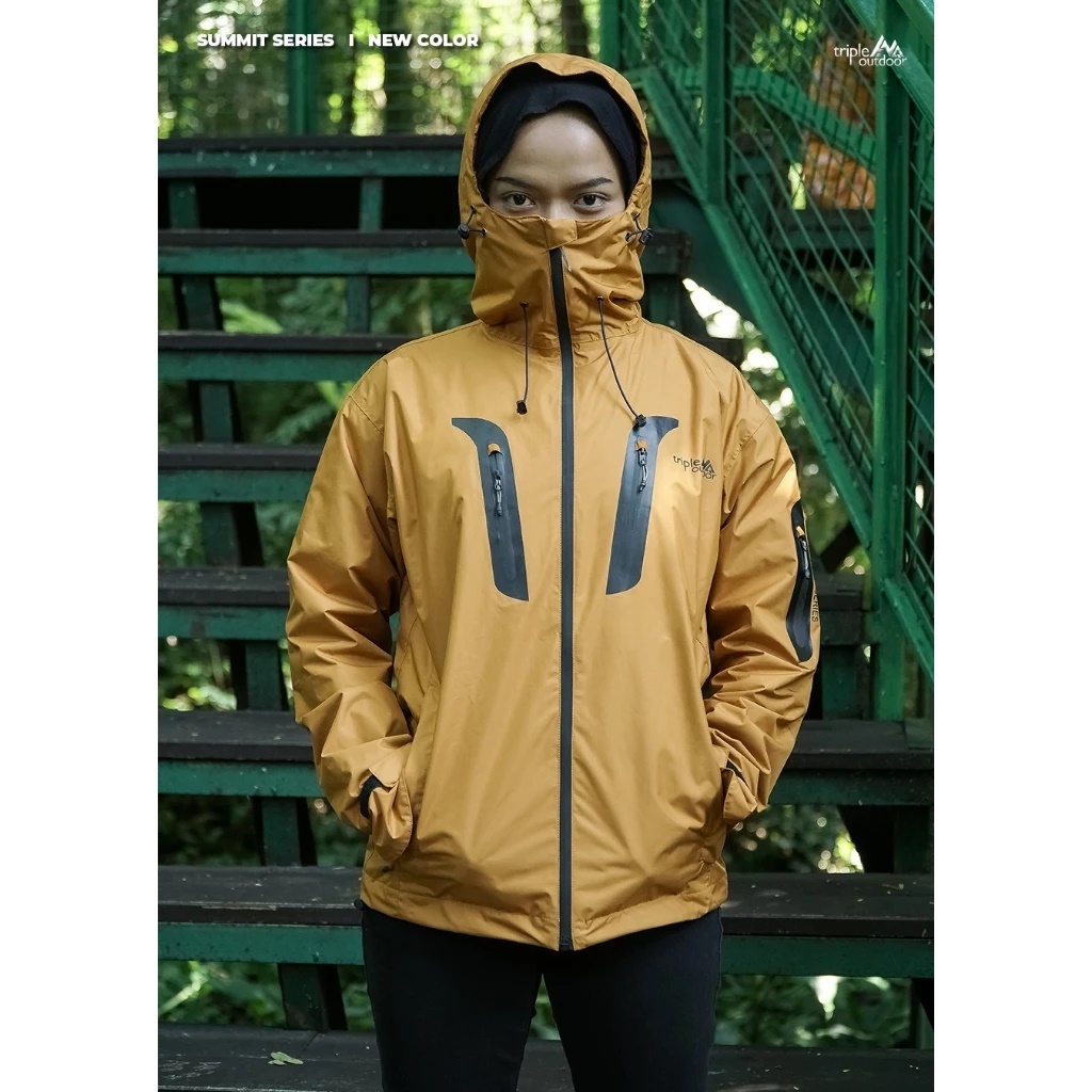 Jaket Outdoor Waterpoof Windproof Summit - Jaket Gunung Triple Outdoor