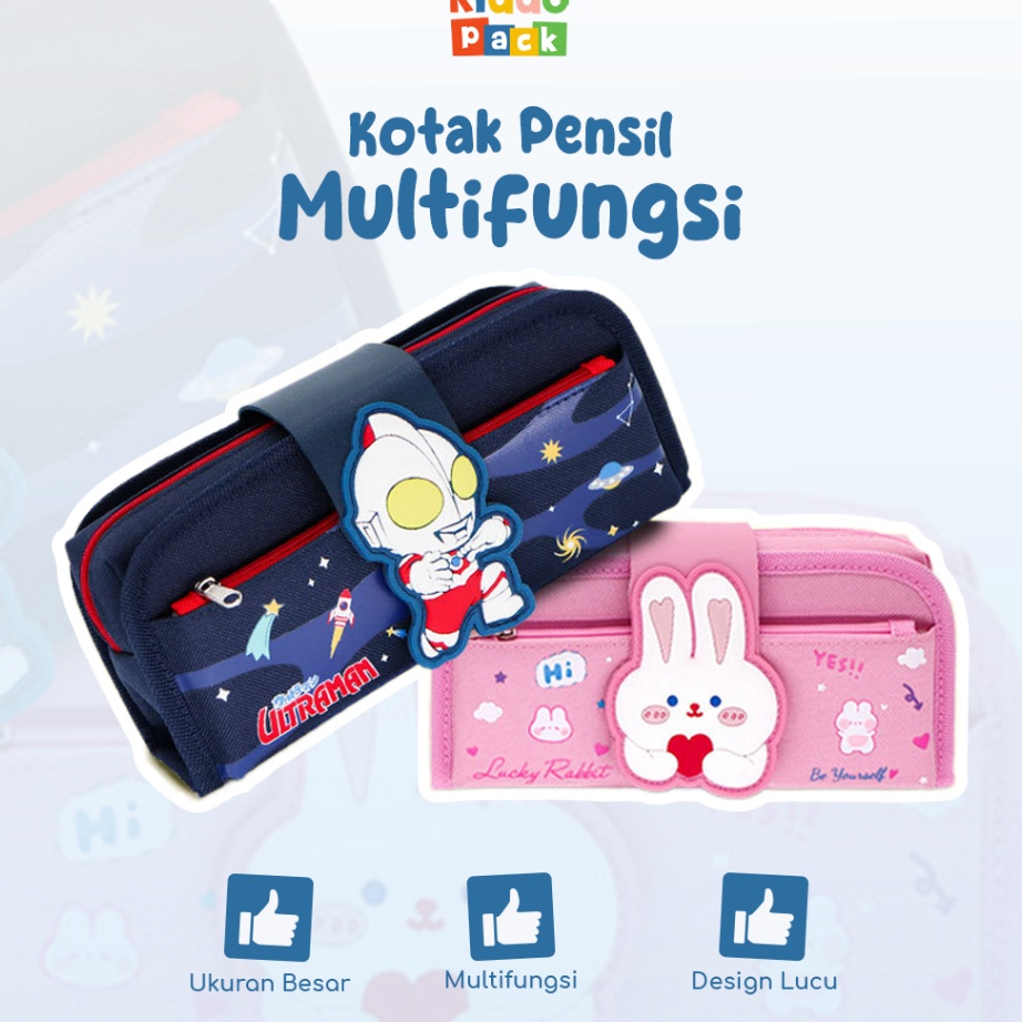 

KP8 KiddoPack Kotak Pensil Multifungsi Anak Sekolah LakiLaki Perempuan Bruno