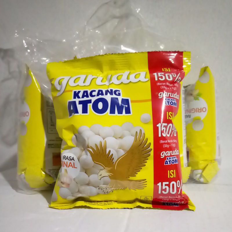 

GARUDA KACANG ATOM Snack Viral 50g x Isi 5 Pcs Original Peanuts Makanan Chiki Jajanan Anak Hadiah Ulang Tahun Berhadiah Besar