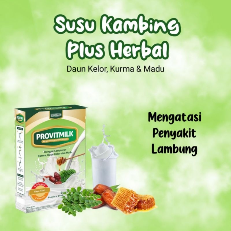 

Provitmilk susu kambing etawa plus herbal dan kurma asli 200gram