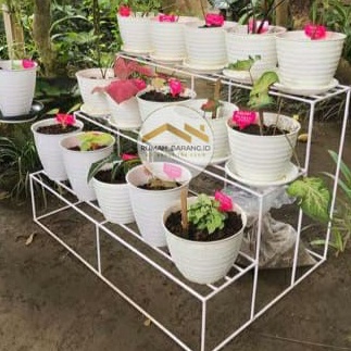 Spesial RAK BUNGA SUSUN BESI TINGKAT 3  RAK BUNGA MMALIS  RAK POT BUNGA SUSUN BESI