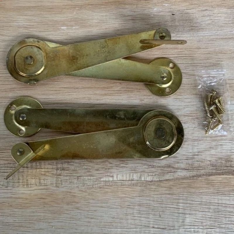 perpasang ENGSEL SALON 5 inch SAKURAJIMA SIKUTAN 5"GOLD EMAS KUNING