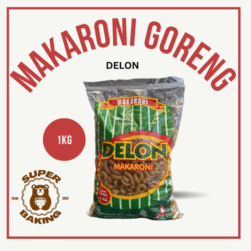 

Makaroni Goreng Pipa DELON Hijau 1kg