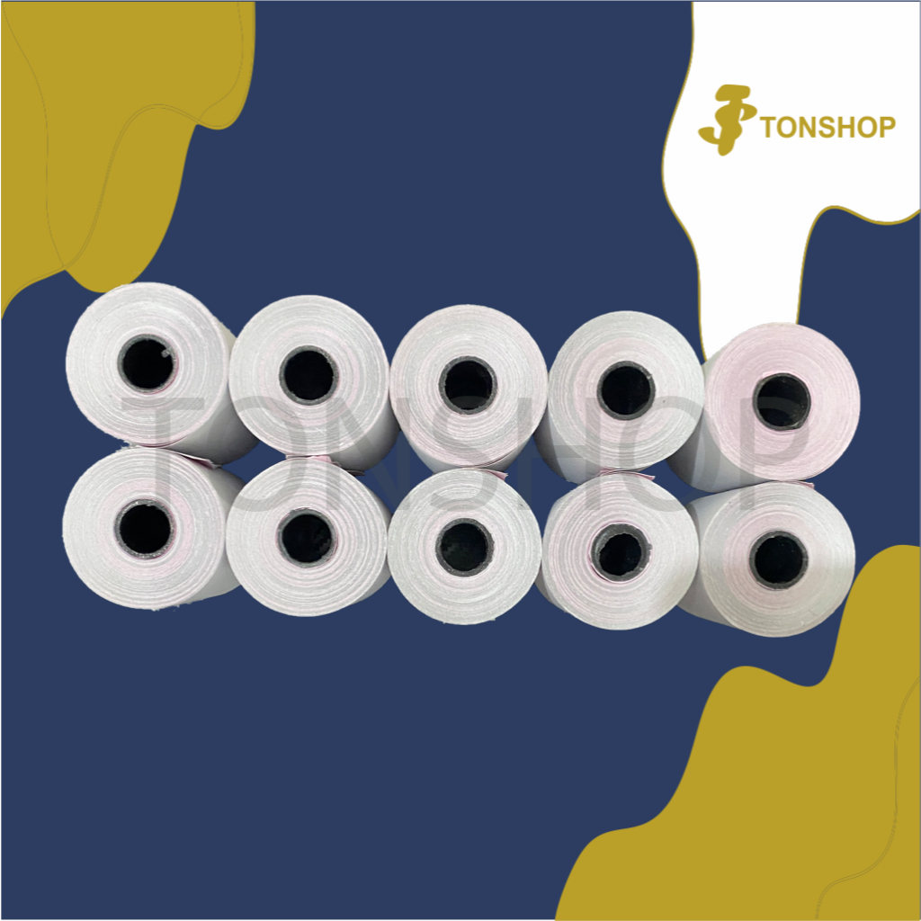 

1 SLOP - Kertas Kasir Struk Paper Roll HVS NCR 2PLY 75x65mm POS Printer Dot Matrix 75 x 65