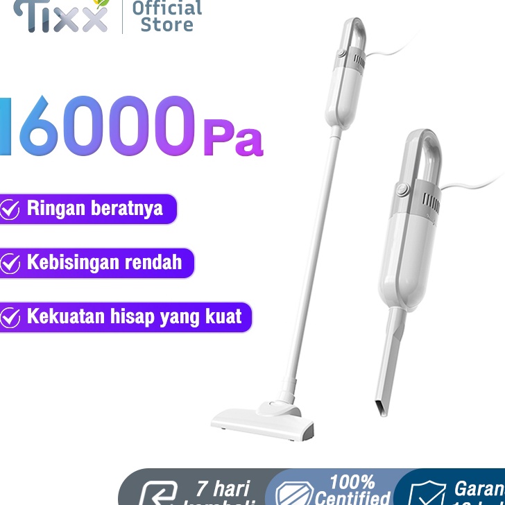 TIXX Vacuum Cleaner Multifungsi Handheld Silent 16 Pa Penyedot debu Serbaa