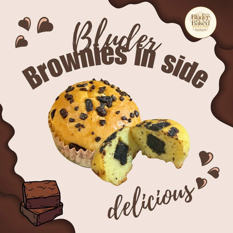 

bluder brownies inside