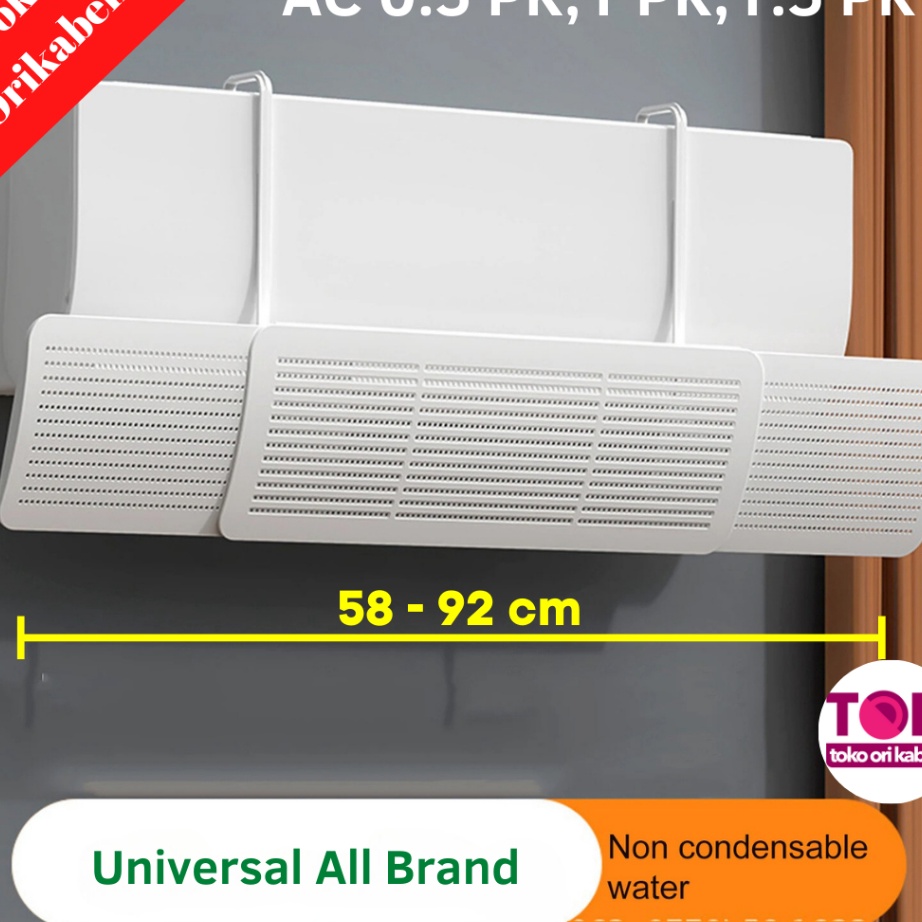 Cover Penahan Hembusan Angin Indoor AC Penghalang Hembusan AC Kamar Rumah Kantor Talang AC Reflektor