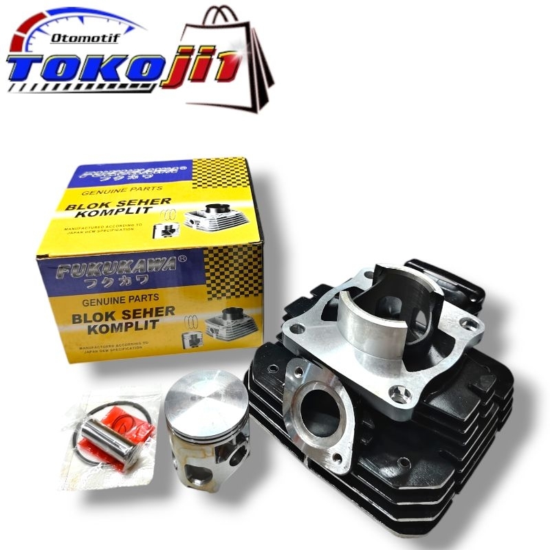 BLOK SEHER SET PISTON YAMAHA RX KING YP1 ORIGINAL FUKUKAWA