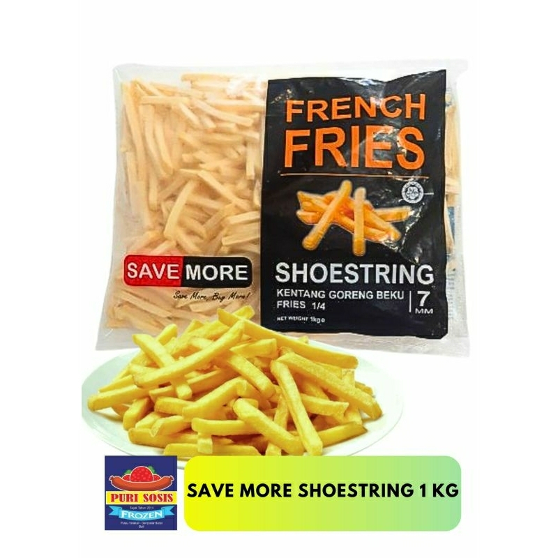 

kentang goreng Save More Shoestring,1kg