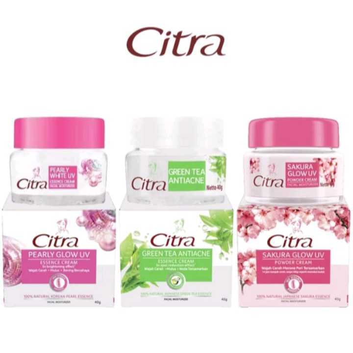 CITRA Face Moisturizer Hazeline Pearly / Sakura / Greentea 40g