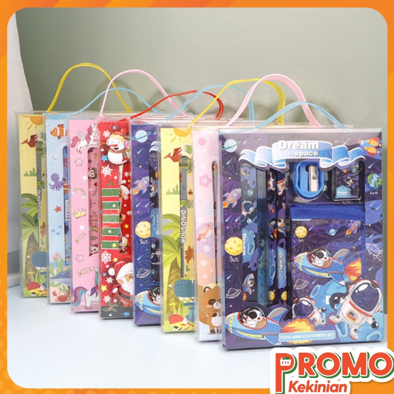 

Grosir Hari Ini Promo Kekinian S5926 Stationery Set Alat Tulis Set 6 in 1 Hadiah Souvenir Paket Alat Tulis Dompet Anak Alat Tulis Set Karakter
