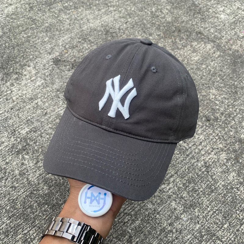 Topi MLB Unisex N-COVER Unstructured Ball Cap NY Charcoal Grey - 900440091D00