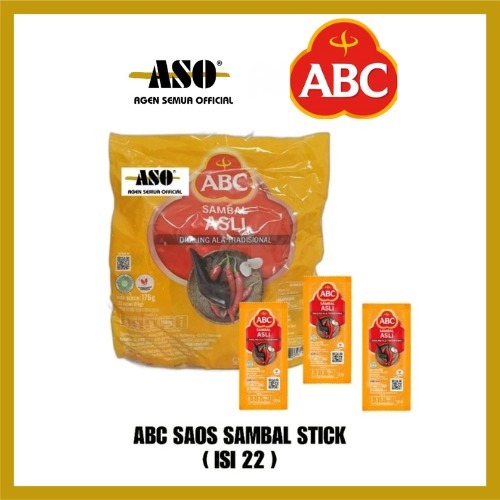 

ABC SAOS SAMBAL ASLI Sachet 8gr 1 PAX (isi 22)