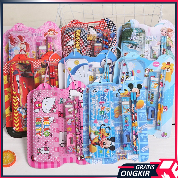 

Update Baru Gratis Ongkir S6139 Paket Alat Tulis Sekolah Fancy Set Anak Motif Karakter Lucu Set Alat Tulis 6 in 1 Stationery Set Souvenir Anak