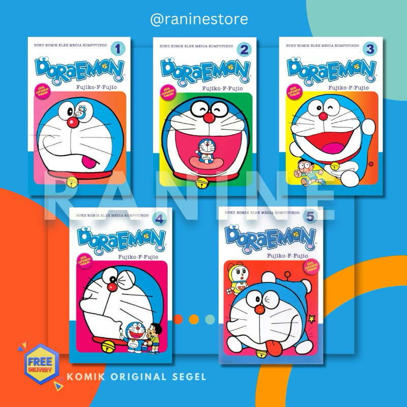 KOMIK DORAEMON Volume 1-5 original segel