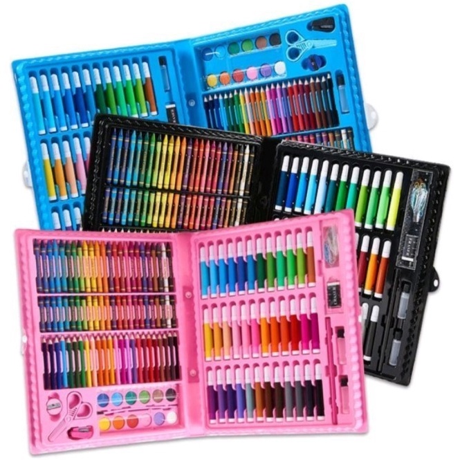 

Cuci Gudang crayon set 15pcs anak cat air mewarnai anak set gambar anak mengganbar anak pensil warna set