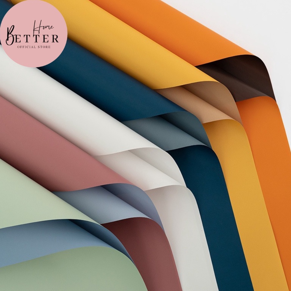 

Pasti Baru BetterHome 2 LEMBAR Flower Wrapping Waterproof Bi Color Kertas Buket Bunga UK 55x55cm EMYAA BIG