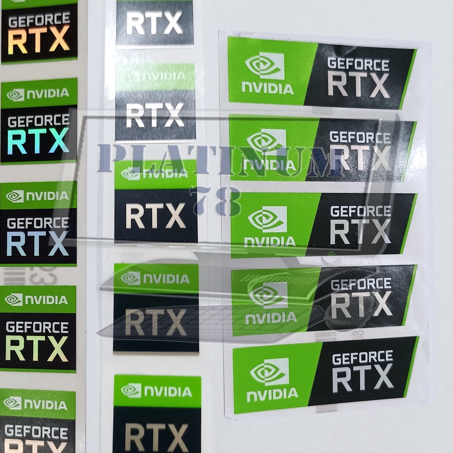 Sticker Stiker nvidia RTX ginal