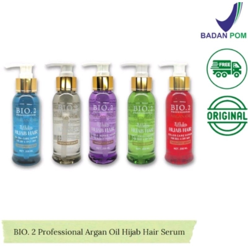 BIO2 ARGA OIL HIJAB HAIR SERUM- SERUM RAMBUT BIO2 HIJAB 200 ML