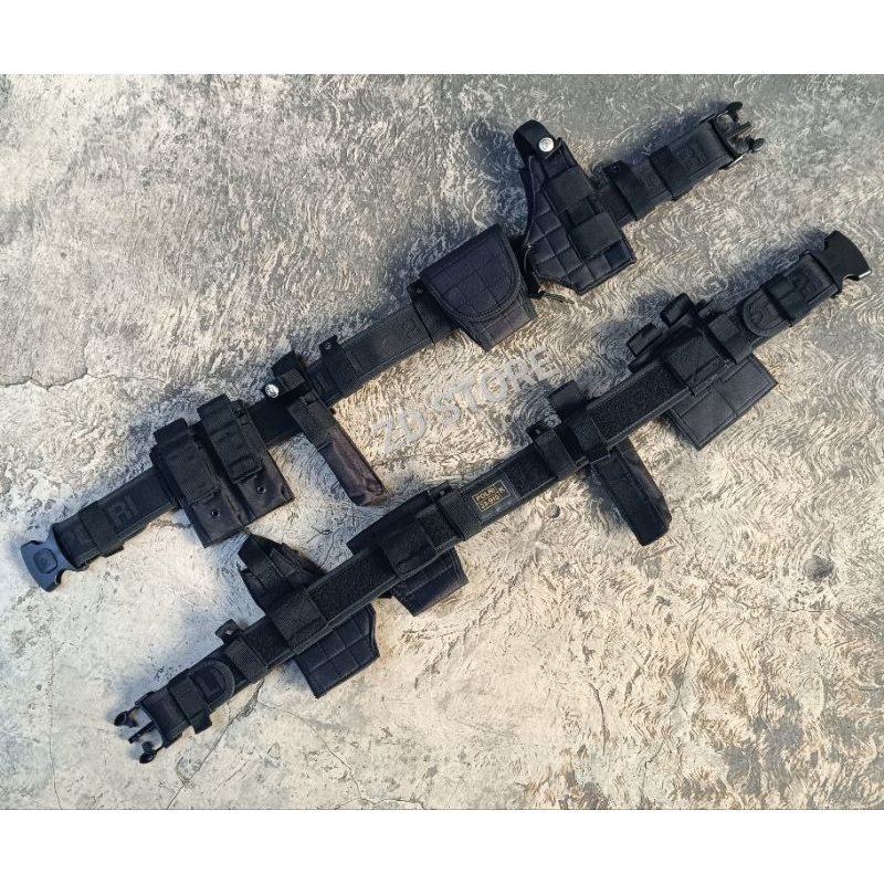 Kopel Set Tactical Polri Hitam/Kopel Pdl Polri