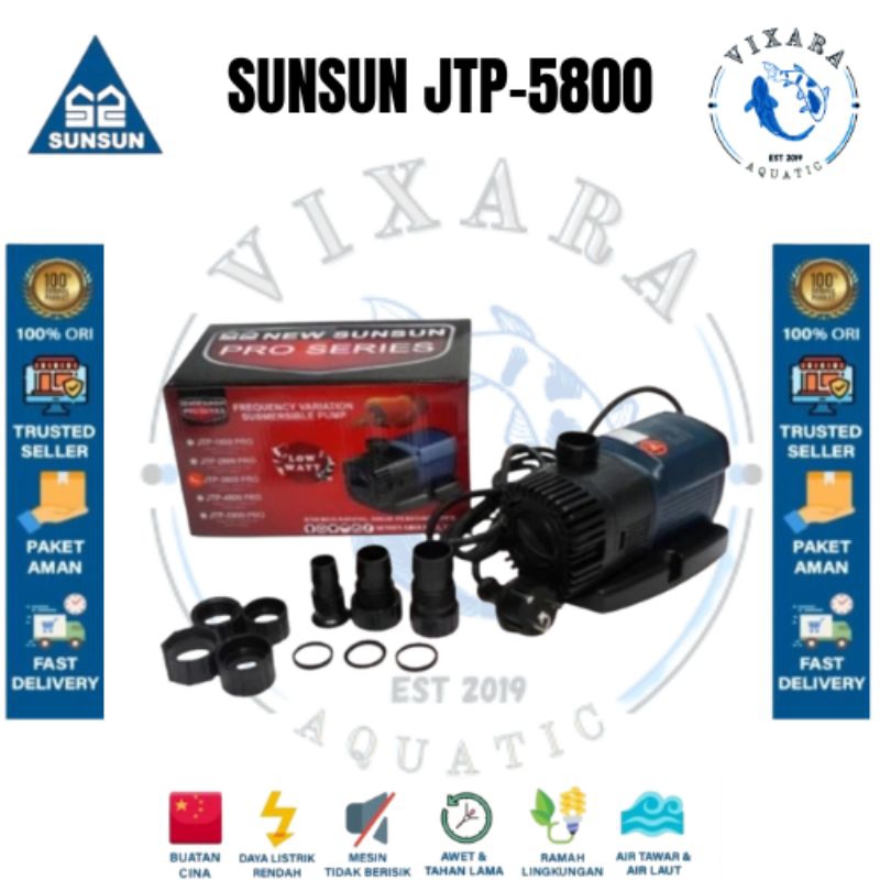 ORIGINAL SUNSUN JTP 5800 PRO || SUNSUN JTP 5800 || POMPA SUNSUN JTP-5800 PRO SERIES || WATER PUMP PO