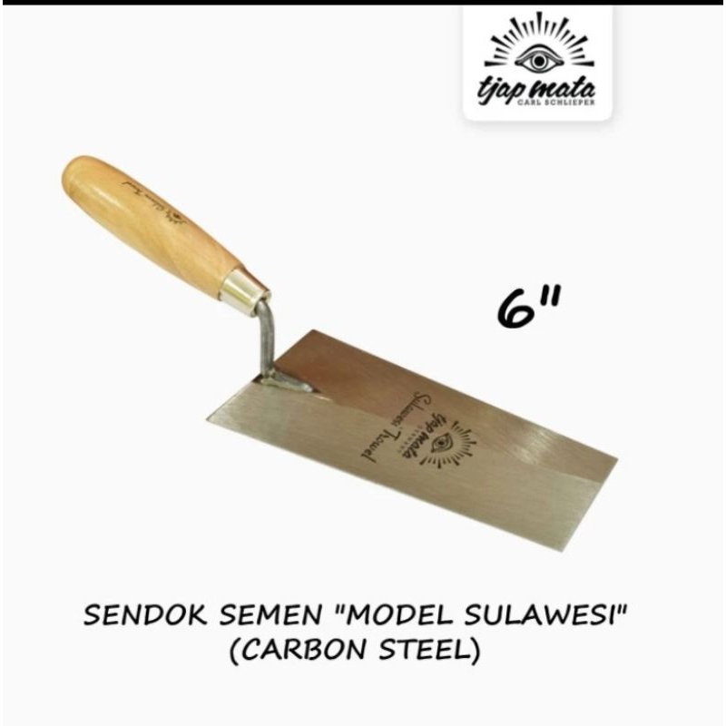 sendok semen sendok pasir 6 inch carbon steel tjap mata