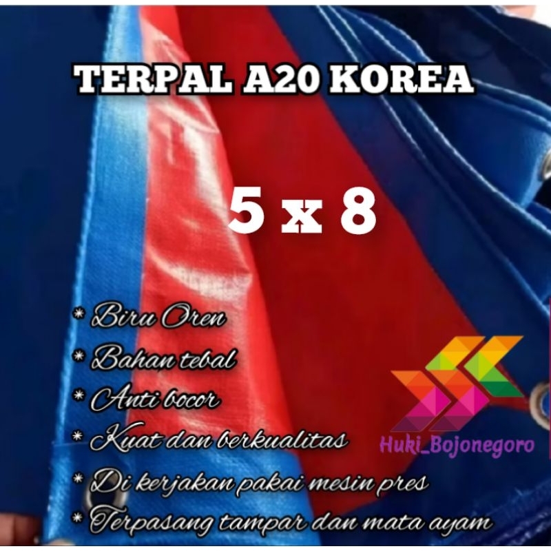 terpal lembaran A20 korea 5x8 terpal tenda truck