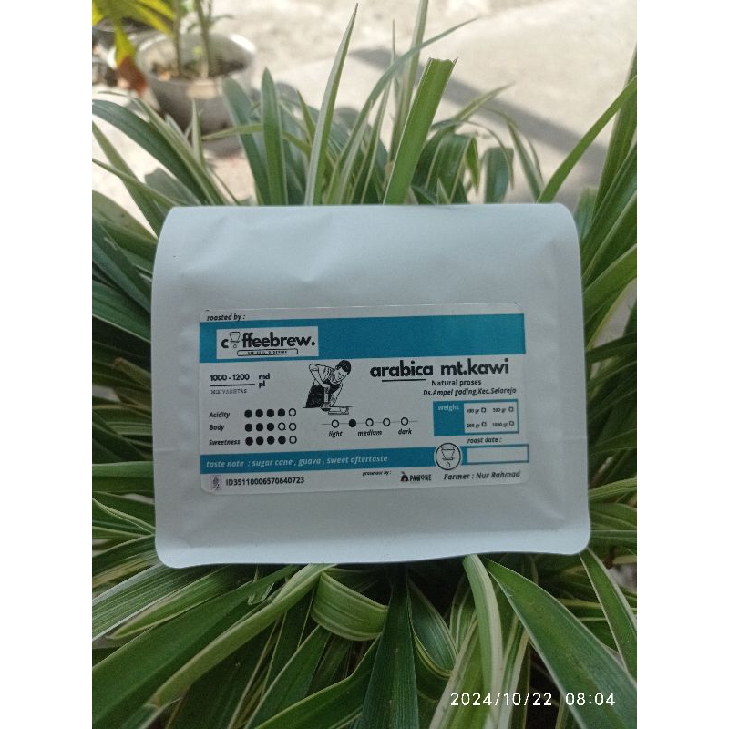 

Biji Kopi Sangrai Arabika Mt.Kawi 200 GR