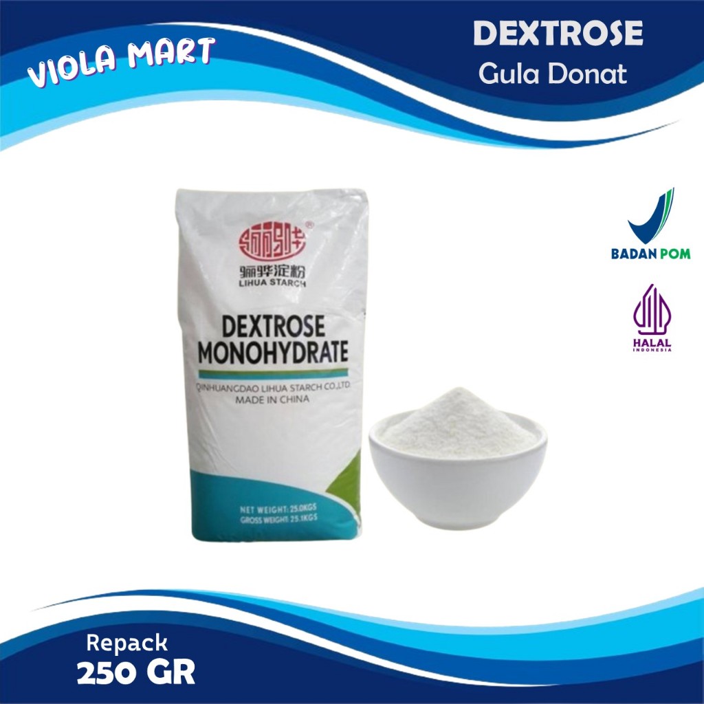 

GULA DONAT / GULA DINGIN (DEXTROSE MONOHYDRATE) 250gr {Tersedia Harga Grosir}