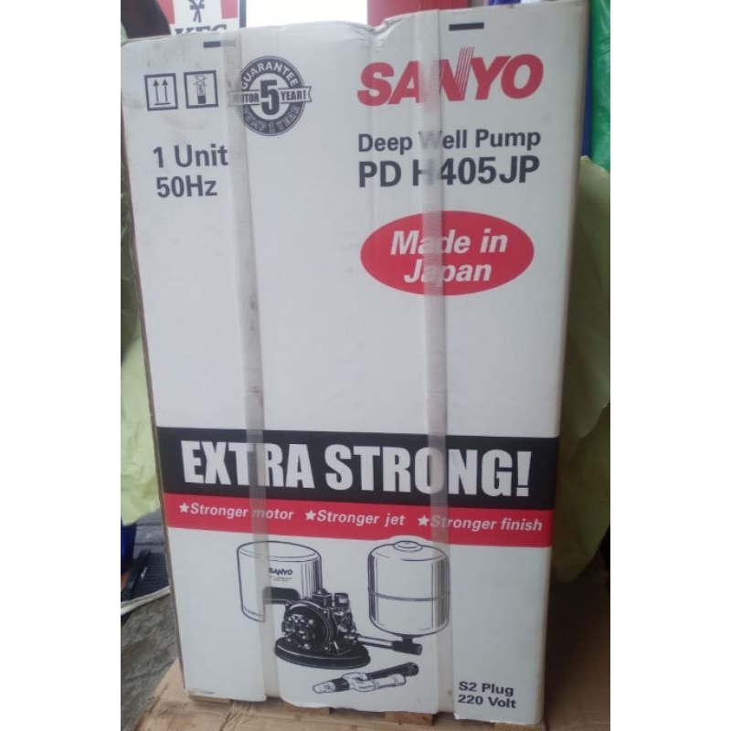 POMPA SANYO JET PUMP PDH405JP / POMPA SUMUR DALAM SANYO PDH 405JP MADE IN JAPAN