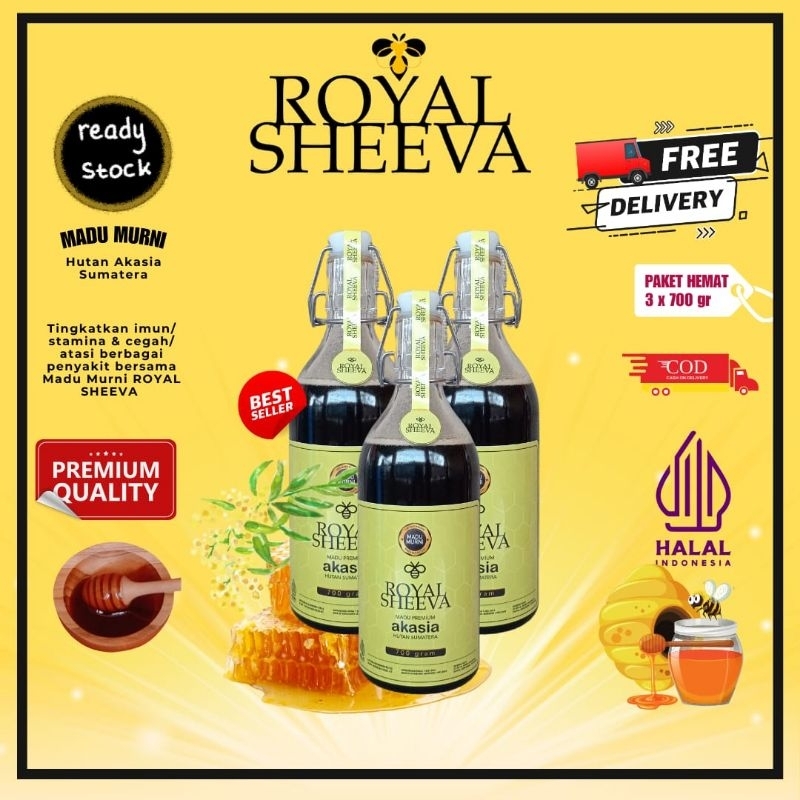 

Promo Bundle Madu Royal Sheeva Kemasan Triple 700gr Madu Premium Madu Asli Hutan Akasia Sumatera Madu Halal MUI Madu Lulus Uji Laboratorium
