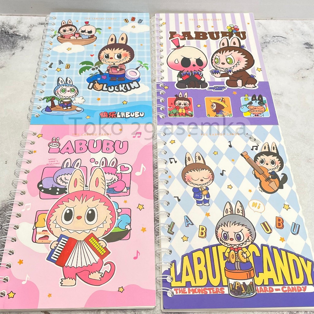 

BUKU NOTEBOOK BINDER SPIRAL LABUBU A5 BK-1573 RING DIARY MODEL BERGARIS TULIS LUCU ANAK ALAT TULIS KANTOR SEKOLAH MURAH TERMURAH COD