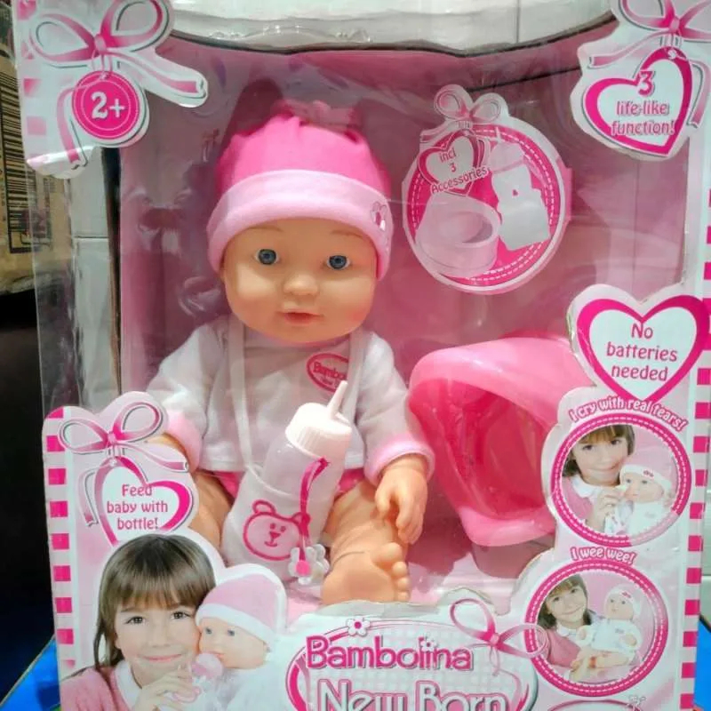 Boneka Bambolina New Born Baby Doll nangis