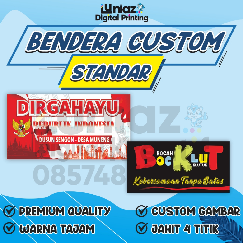 BENDERA CUSTOM GIANT FLAG CETAK BENDERA CUSTOM PRINTING BENDERA SUPORTER BENDERA KOMUNITAS