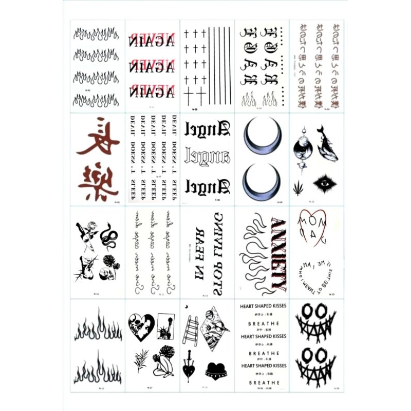 Tatto temporary kekinian tahan lama Tatto lengan tatto leher tahan 1 minggu