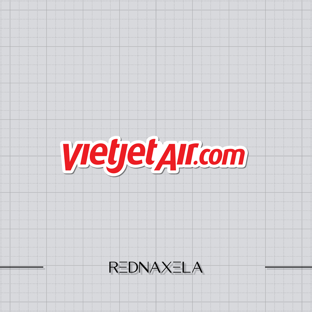 

Stiker Vinyl VietJet Airlines Stiker Koper Travel Die Cut Sticker