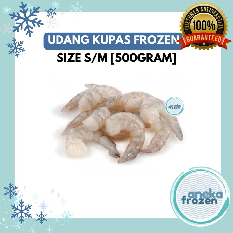 

[500gr] udang kupas segar size S / size M 500gram aneka frozen malang
