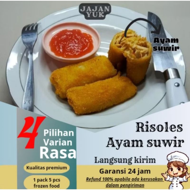 

risoles isi sayur dan ayam 10 pcs