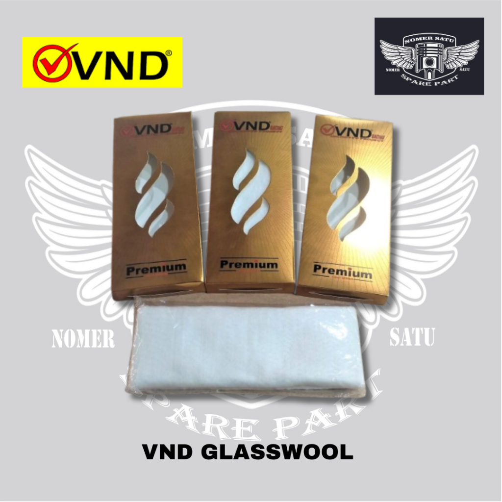 VND RACING GLASSWOOL / PEREDAM SUARA KNALPOT PREMIUM MOTOR UNIVERSAL ORIGINAL 100%