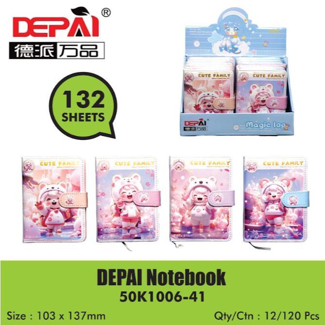 

DEPAI NOTEBOOK TYPE 50K1006-41 UK. 103 X 137 MM ISI 132 SHEETS / 80GSM - BUKU CATATAN - BUKU DIARY