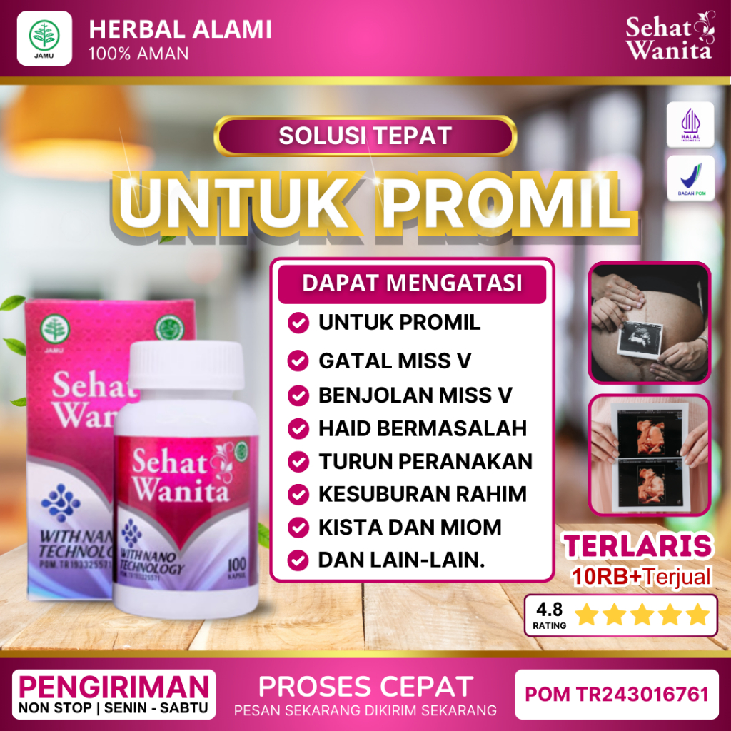 Sehat Wanita 100% Asli Original Herbal Untuk Promil Program Hamil Peningkat Kesuburan Istri Kesubura