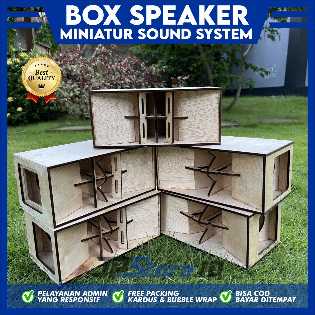 Box Speaker CLA Double 3 in 4 in 5 in Box Miniatur Sound System